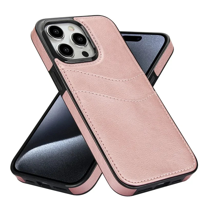 PU Leather Wallet with Card Holder Phone Case for IPhone 13 12 Mini 16 15 14 11 Pro XS Max XR X 8 7 Plus Protective Back Cover