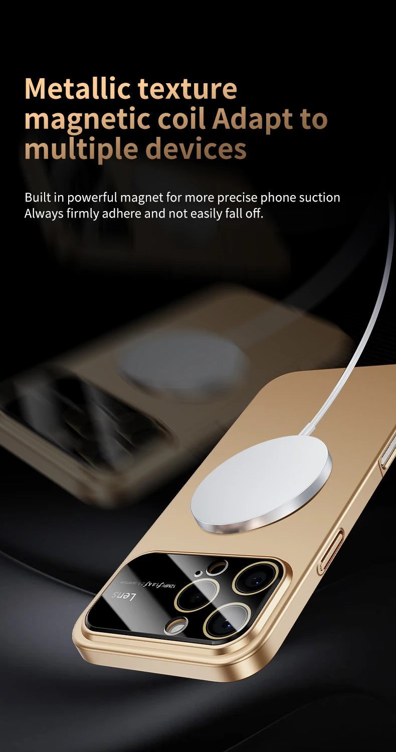 Coque MagSafe Luxe – Protection Caméra Renforcée | iPhone 15, 16, 17 Pro Max