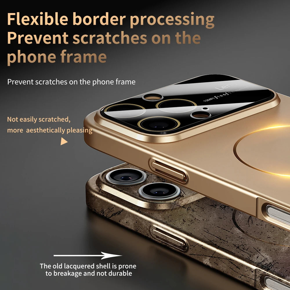 Coque MagSafe Luxe – Protection Caméra Renforcée | iPhone 15, 16, 17 Pro Max