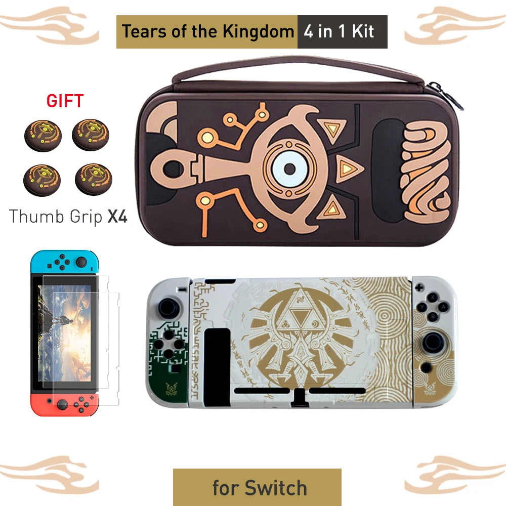 For NS Switch OLED Case Shell Cover Skin ZD Portable Waterproof Hard Protective Storage Bag For NS Switch Game Accessories