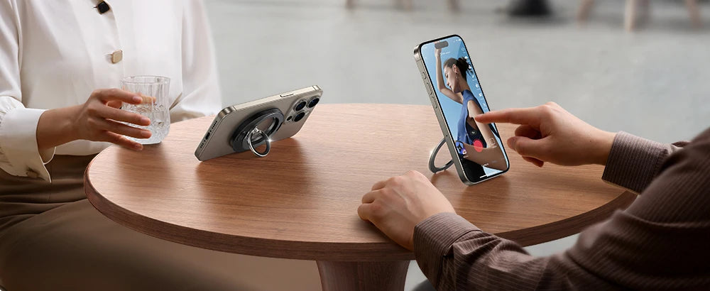 Joyroom Ring Phone Holder For Magsafe For iPhone Kickstand Ring Magnetic Phone Grip Holder Stand For iPhone 16 Pro Max JR-ZS420