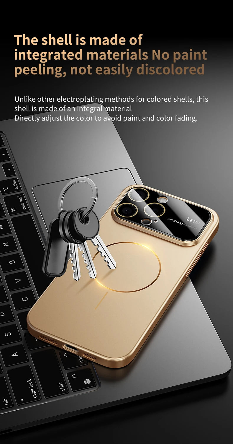 Coque MagSafe Luxe – Protection Caméra Renforcée | iPhone 15, 16, 17 Pro Max